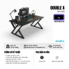 Bàn Gaming Chữ K Uốn Cong 15mm MDF, Kệ Lửng, Chân Sắt Sơn Tĩnh Điện - Giá 285.000 VNĐ 8