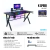 Bàn gaming, làm việc hộp sắt 4x4cm, kèm giá treo tai nghe, giáp LED – giảm còn 749.000đ 2