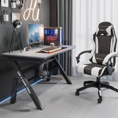 Bàn gaming, làm việc hộp sắt 4x4cm, kèm giá treo tai nghe, giáp LED – giảm còn 749.000đ