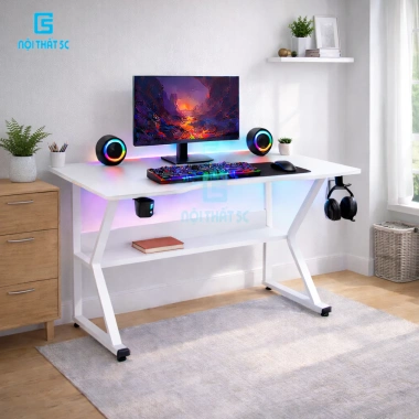 Bàn gaming và làm việc chân K cong Nội Thất 5C - Đáy chắc, tháo lắp dễ, chỉ 479k 3 Bàn gaming và làm việc chân K cong Nội Thất 5C - Đáy chắc, tháo lắp dễ, chỉ 479k 3