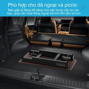 Bàn gấp DODO chân sắt, mặt gỗ, gập gọn cho laptop học tập, phù hợp phòng trọ nhỏ