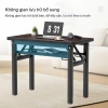 Bàn gấp DODO chân sắt, mặt gỗ, gập gọn cho laptop học tập, phù hợp phòng trọ nhỏ 6