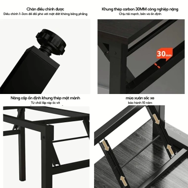 Bàn gấp gọn tiện lợi cho văn phòng và học tập – Giao nhanh Hà Nội, giảm còn 315.710₫