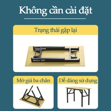 Bàn gấp gọn tiện lợi cho văn phòng và học tập – Giao nhanh Hà Nội, giảm còn 315.710₫