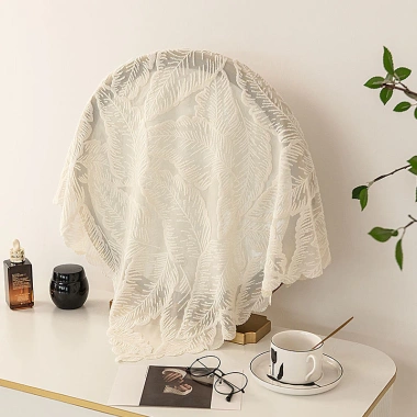 Bàn Gương Vải Ren Trắng Cho Phòng Ngủ - Bao Vải Khăn Trang Điểm Gia Đình ZZQ2