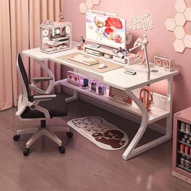 Bàn HAPY chữ K mặt gỗ 120x60, chân sắt tĩnh điện, cá tính - Giá 650.000₫, BH 3 năm