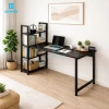 Bàn học, bàn làm việc khung sắt tĩnh điện, mặt MDF 15mm, giá sách, lắp ráp - 549.000₫ 5