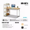 Bàn học, bàn làm việc khung sắt tĩnh điện, mặt MDF 15mm, giá sách, lắp ráp - 549.000₫ 6