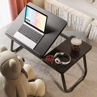Bàn Học & Bàn Lười Gấp Gọn Thông Minh - Chỉnh Mặt Nghiêng, Dùng Laptop Trên Giường, Giá Ưu Đãi 169k