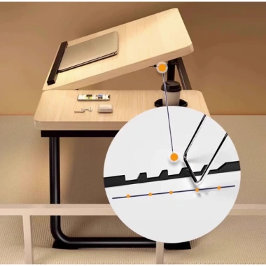Bàn Học & Bàn Lười Gấp Gọn Thông Minh - Chỉnh Mặt Nghiêng, Dùng Laptop Trên Giường, Giá Ưu Đãi 169k