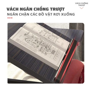 Bàn Học & Bàn Lười Gấp Gọn Thông Minh - Chỉnh Mặt Nghiêng, Dùng Laptop Trên Giường, Giá Ưu Đãi 169k