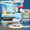 Bàn học chống gù gỗ tự nhiên cao cấp Lumili S4 size lớn - nâng hạ độ cao, tay quay, điều chỉnh nghiêng nhanh