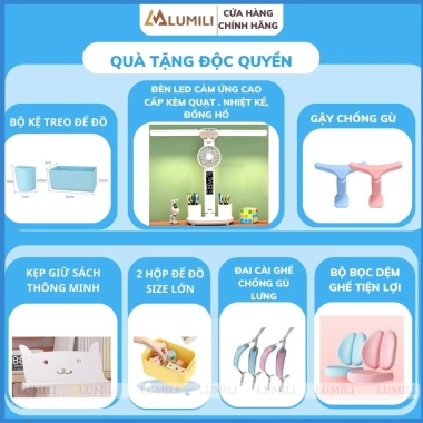 Bàn học chống gù gỗ tự nhiên cao cấp Lumili S4 size lớn - nâng hạ độ cao, tay quay, điều chỉnh nghiêng nhanh 2