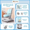 Bàn học chống gù gỗ tự nhiên cao cấp Lumili S4 size lớn - nâng hạ độ cao, tay quay, điều chỉnh nghiêng nhanh 6