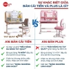 Bàn học chống gù Sakawin A16 Plus – Giá sách xám, nâng hạ tay quay, chỉ 1,430,000₫ 4