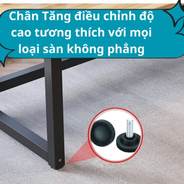 Bàn học chữ U chân sắt lỗ đi dây điện, gỗ MDF 15mm, chịu tải 200kg Giá 585.000₫ 6