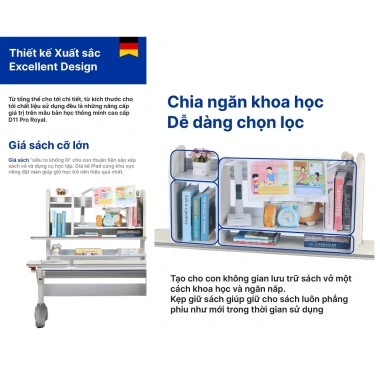 Bàn Học DERGO Hanover D11 Royal - Chống Gù, Chống Cận, Tặng Đèn iSmart V5 - 15.7tr 3 Bàn Học DERGO Hanover D11 Royal - Chống Gù, Chống Cận, Tặng Đèn iSmart V5 - 15.7tr 3