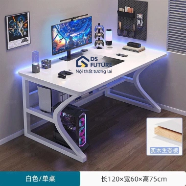 Bàn Học Gaming K - Chân sắt sơn tĩnh điện, mặt MDF bo góc, kệ lửng, chỉ 499.000₫ 6