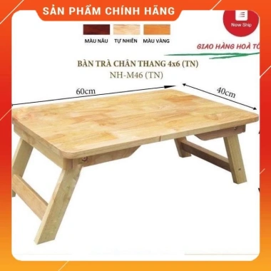 Bàn học gấp gỗ chân thang xếp gọn, dáng Nhật Bản, đa năng, chỉ 119k - học sinh, sinh viên