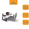Bàn học gấp gọn, bàn gaming khung sắt tĩnh điện - Tặng thảm Bali, chỉ 199k Kanta Store 8