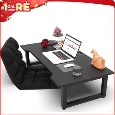Bàn học gấp gọn, bàn gaming khung sắt tĩnh điện - Tặng thảm Bali, chỉ 199k Kanta Store 10