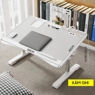 Bàn học gấp gọn USB thông minh, điều chỉnh độ nghiêng, nâng hạ độ cao - Giá 139k