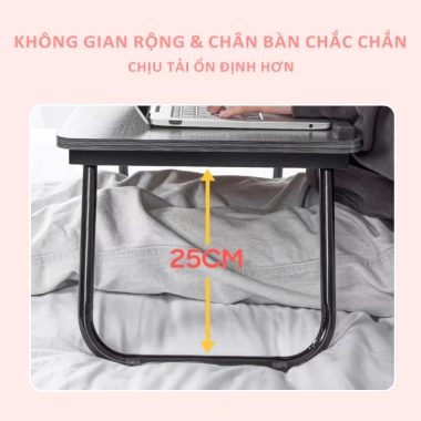 Bàn Học Gập Thông Minh Đa Năng - Mặt Nghiêng Điều Chỉnh, Khay Đựng Cốc & Chống Trượt - Giá 80k 8