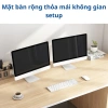 Bàn học kèm kệ sách gỗ MDF dày 15mm, chân sắt sơn tĩnh điện, chịu tải 200kg, thiết kế hiện đại - Giá ưu đãi 447.000₫ 4
