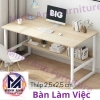 Bàn học kèm kệ sách gỗ MDF dày 15mm, chân sắt sơn tĩnh điện, chịu tải 200kg, thiết kế hiện đại - Giá ưu đãi 447.000₫ 7