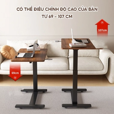 Bàn Học & Làm Việc Điều Chỉnh Độ Cao, Mặt Bàn Nghiêng - Thiết Kế Gọn Gàng cho Phòng Ngủ, Ký Túc Xá, 1.599.000 VND