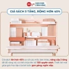 Bàn học Sakawin Pro100 chống gù, mặt bàn xẻ đôi, nâng nghiêng, giá sách 3 tầng, size 100 - 3.09 triệu 8