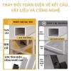 Bàn học sinh cấp 2 chân sắt kệ lớn, đa màu, thép sơn tĩnh điện, MDF 15mm - 1.031.000₫ 5
