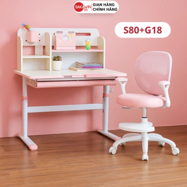 Bàn học sinh Sakawin S80 80cm – Chống gù, chống cận, chịu lực, giảm rung, 2.2 triệu