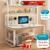 Bàn học sinh viên kệ sách, đa màu, mặt MDF 15mm dày, chân thép sơn tĩnh điện - Giá 615.000₫