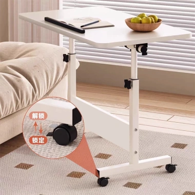 Bàn học tập xếp gọn, bánh xe di chuyển, gấp lại, nâng hạ chiều cao - 139.000₫