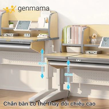 Bàn Học Thông Minh DxR Chống Gù Chống Cận Đa Năng, Giá Sách, Điều Chỉnh Độ Cao 58‑78cm, 120x65cm – Giá Ưu Đãi 6.99 Triệu 4
