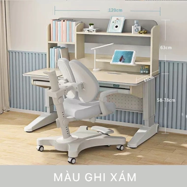 Bàn Học Thông Minh DxR Chống Gù Chống Cận Đa Năng, Giá Sách, Điều Chỉnh Độ Cao 58‑78cm, 120x65cm – Giá Ưu Đãi 6.99 Triệu 10