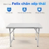 Bàn inox gấp gọn Felix QUI PHÚC inox 201 chống gỉ, chữ nhật 75cm, kích thước đa dạng - Giá 1,71 triệu 3