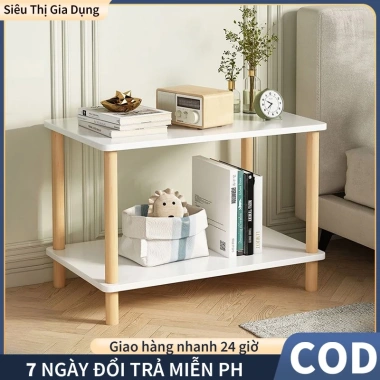 Bàn Kệ Gỗ Lắp Ghép Đa Năng – Tab Đầu Giường, Trang Trí Phòng Ngủ & Phòng Khách, Giá 179k