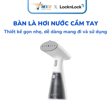 Bàn là hơi nước cầm tay LocknLock Mini Handy Steamer công suất 1.000W - Giá ưu đãi 571.000₫