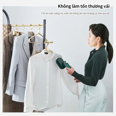 Bàn là hơi nước cầm tay mini ướt‑khô, treo tiện lợi, giá chỉ 139.349 ₫ 4