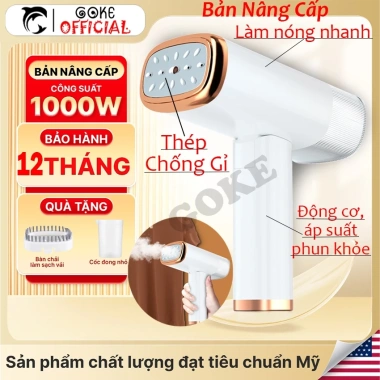 Bàn là hơi nước GOKE - Phẳng nhanh, mọi loại vải, bảo hành 12 tháng, chỉ 358.000₫