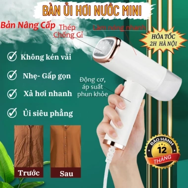 Bàn là hơi nước GOKE - Phẳng nhanh, mọi loại vải, bảo hành 12 tháng, chỉ 358.000₫