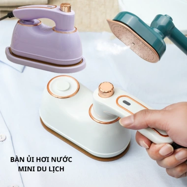 Bàn là hơi nước mini du lịch nhỏ gọn - Siêu nhẹ, nhanh ủi, giá ưu đãi 178k