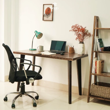 Bàn làm việc chân gỗ FEGO vintage - Bàn học, bàn cafe cổ điển, giá 1.09 triệu
