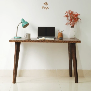 Bàn làm việc chân gỗ FEGO vintage - Bàn học, bàn cafe cổ điển, giá 1.09 triệu