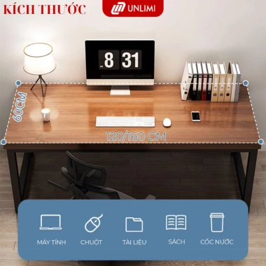 Bàn làm việc gaming cao cấp UNLIMI UM166 - Mặt bàn dày 30mm, giá ưu đãi 620.000₫ 9