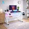 Bàn làm việc gaming K mặt gỗ, chân sắt sơn tĩnh điện 1m x 1m2 – chịu lực cao, ổn định PC 2