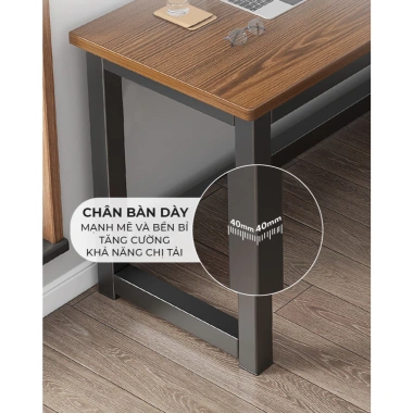 Bàn làm việc góc chữ L khung sắt mặt gỗ MDF - Tiết kiệm không gian, chỉ 1.834.000 VND - SOHJA GM126 6
