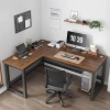 Bàn làm việc góc chữ L khung sắt mặt gỗ MDF - Tiết kiệm không gian, chỉ 1.834.000 VND - SOHJA GM126 10
